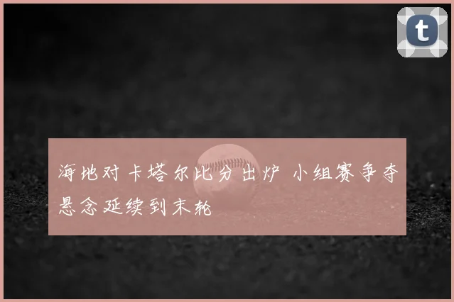 海地对卡塔尔比分出炉 小组赛争夺悬念延续到末轮